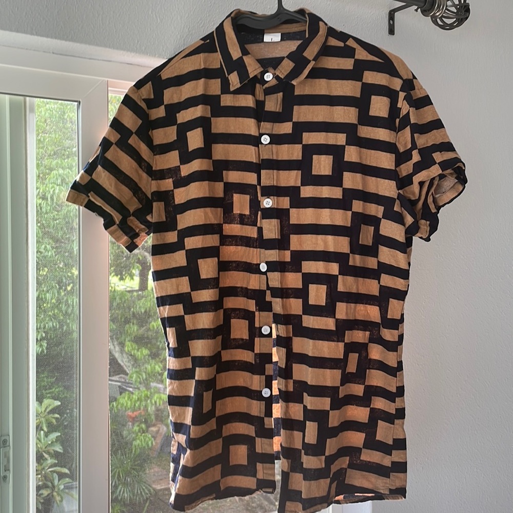 Shein mens shirt with pattern